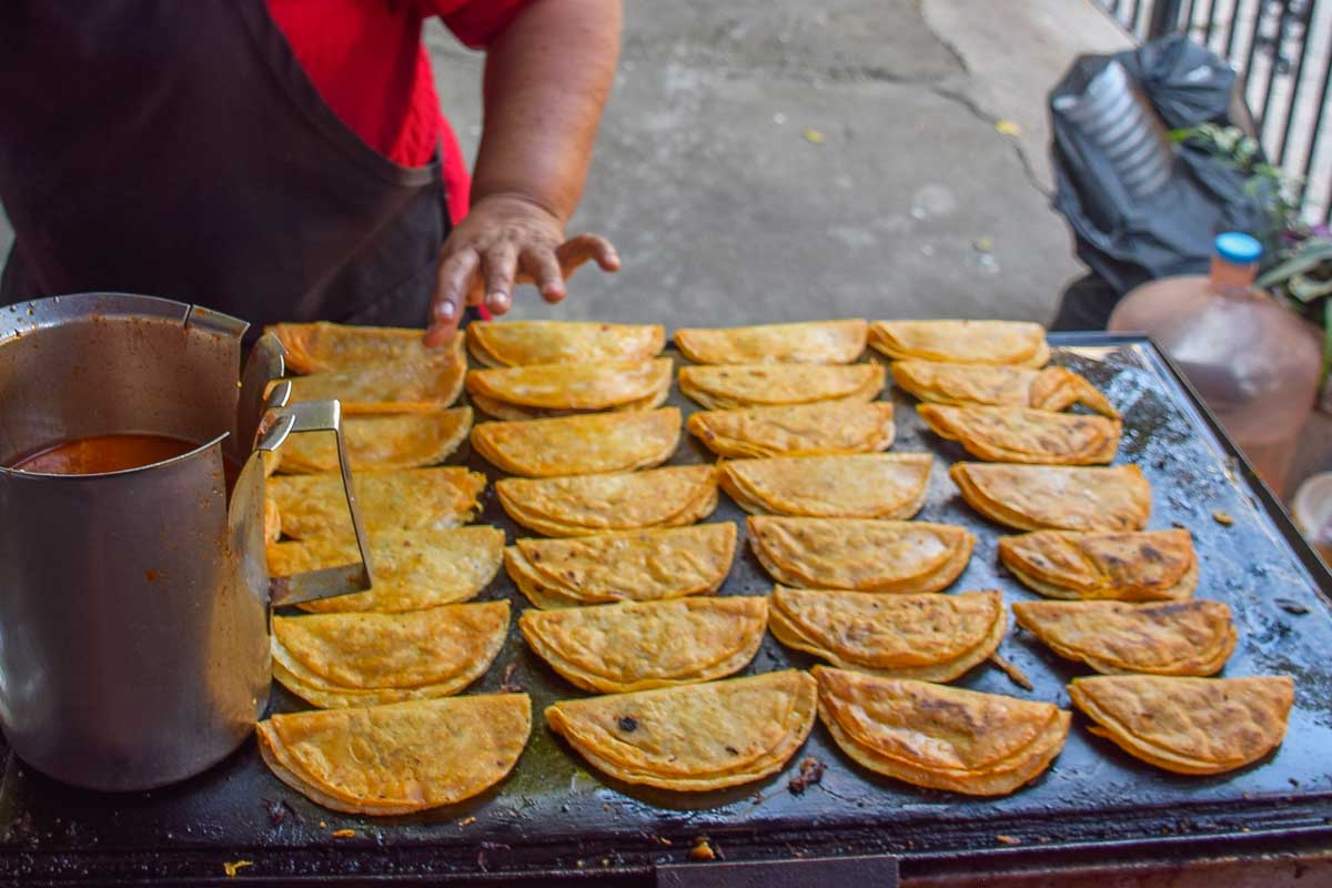 Fried-tacos-on-a-food-tour-in-Puerto Vallarta Mexico