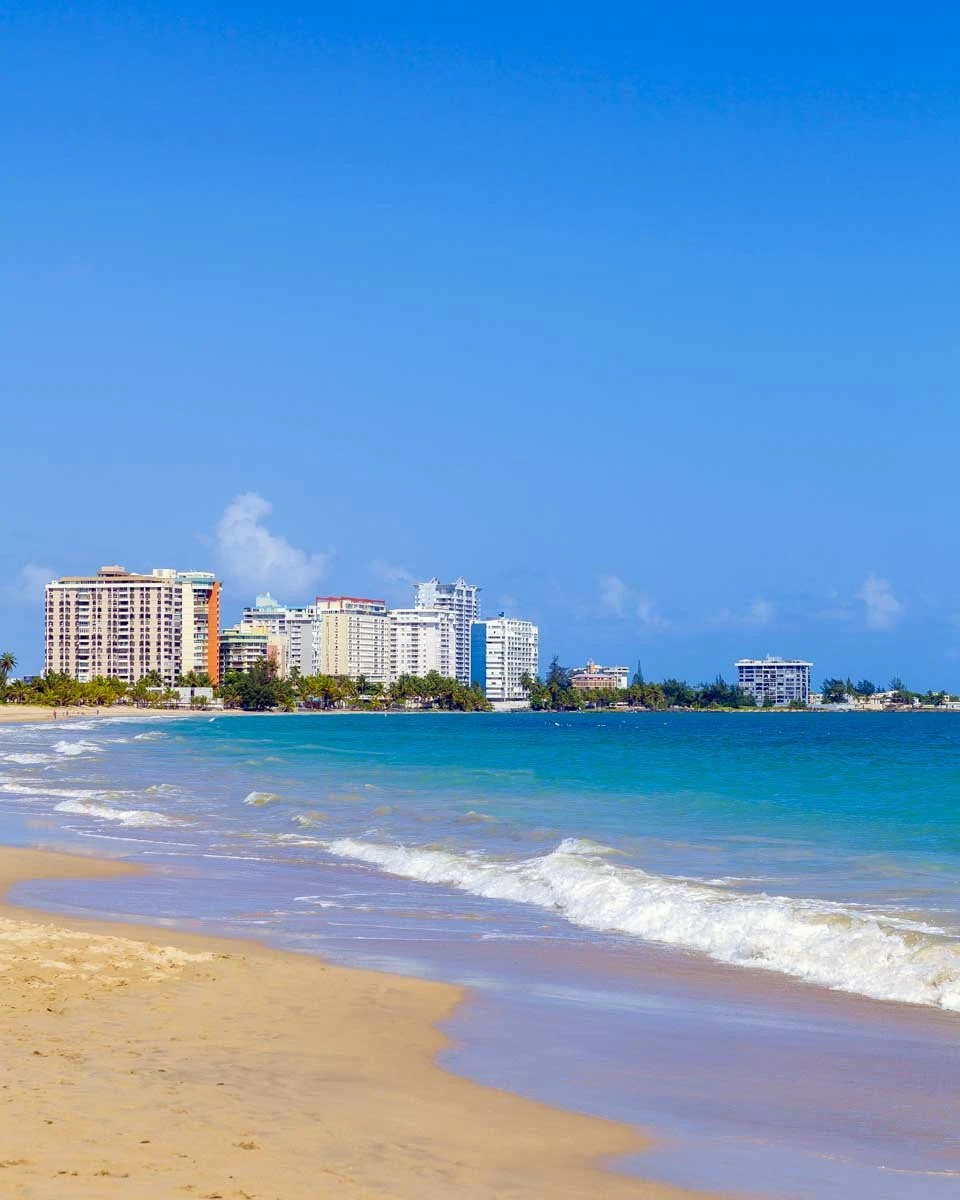 Isla Verde Beach in San Juan Puerto Rico