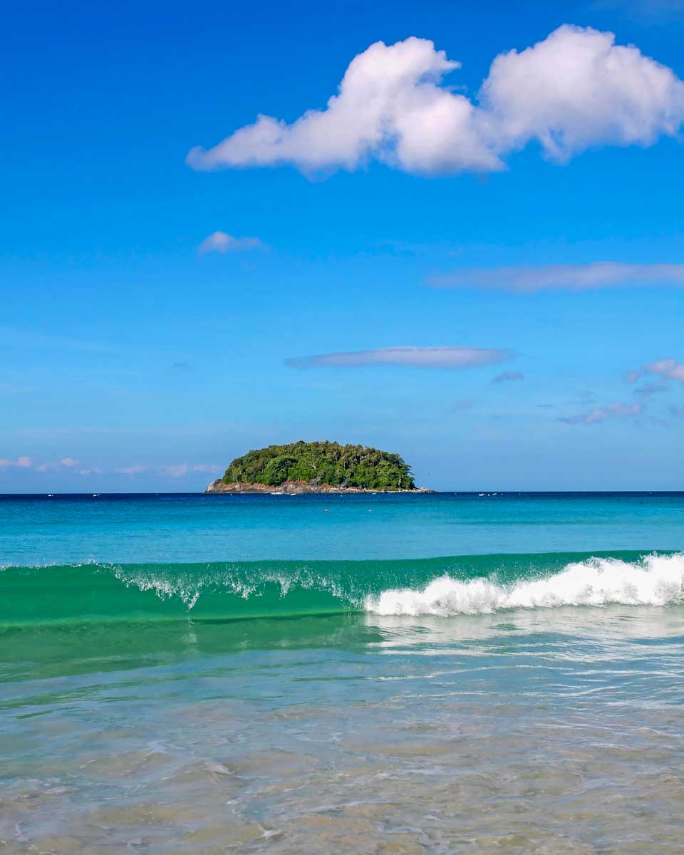 Kata Beach seen in Phuket Thailand