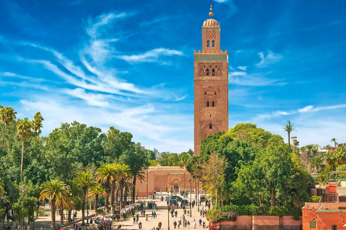 Main square of Marrakesh in old Medina Morocco