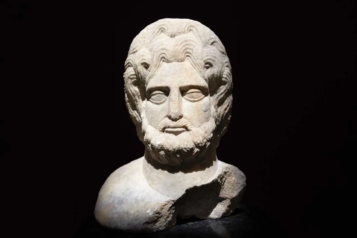 Marble Bust of Zeus in Palermo Italy