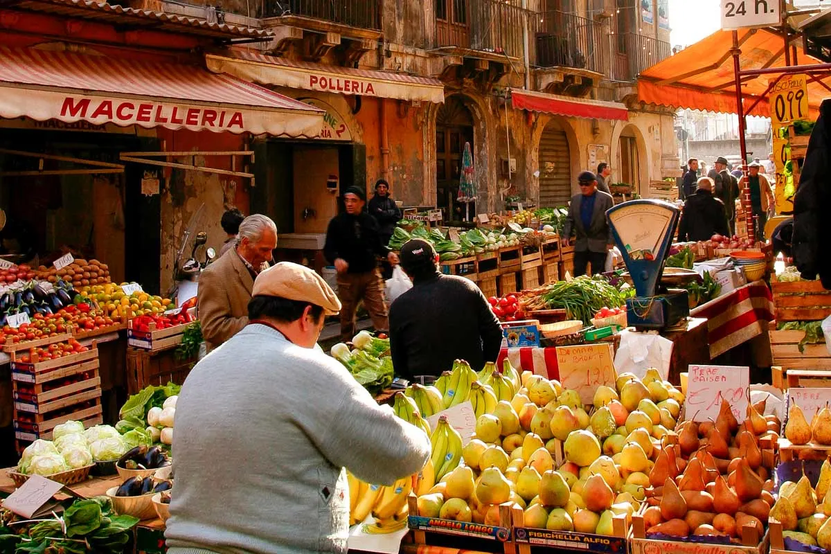Mercato Ballarò in Palermo Italy
