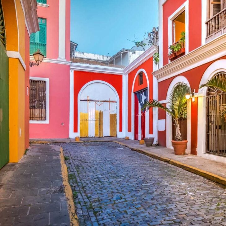 Old San Juan in the evening Puerto Rico