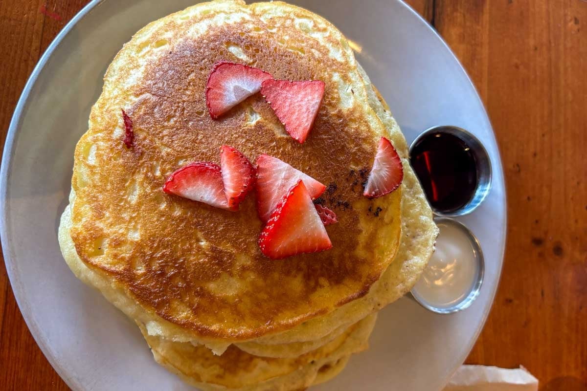 Pancakes-eaten-for-breakfast-in-Chiang Mai, Thailand