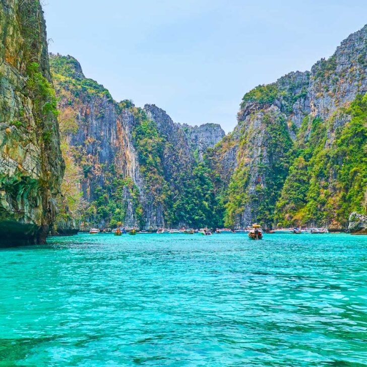 Pileh-Bay-in-the-Phi-Phi-Islands-on-a-tour-from-Phuket Thailand