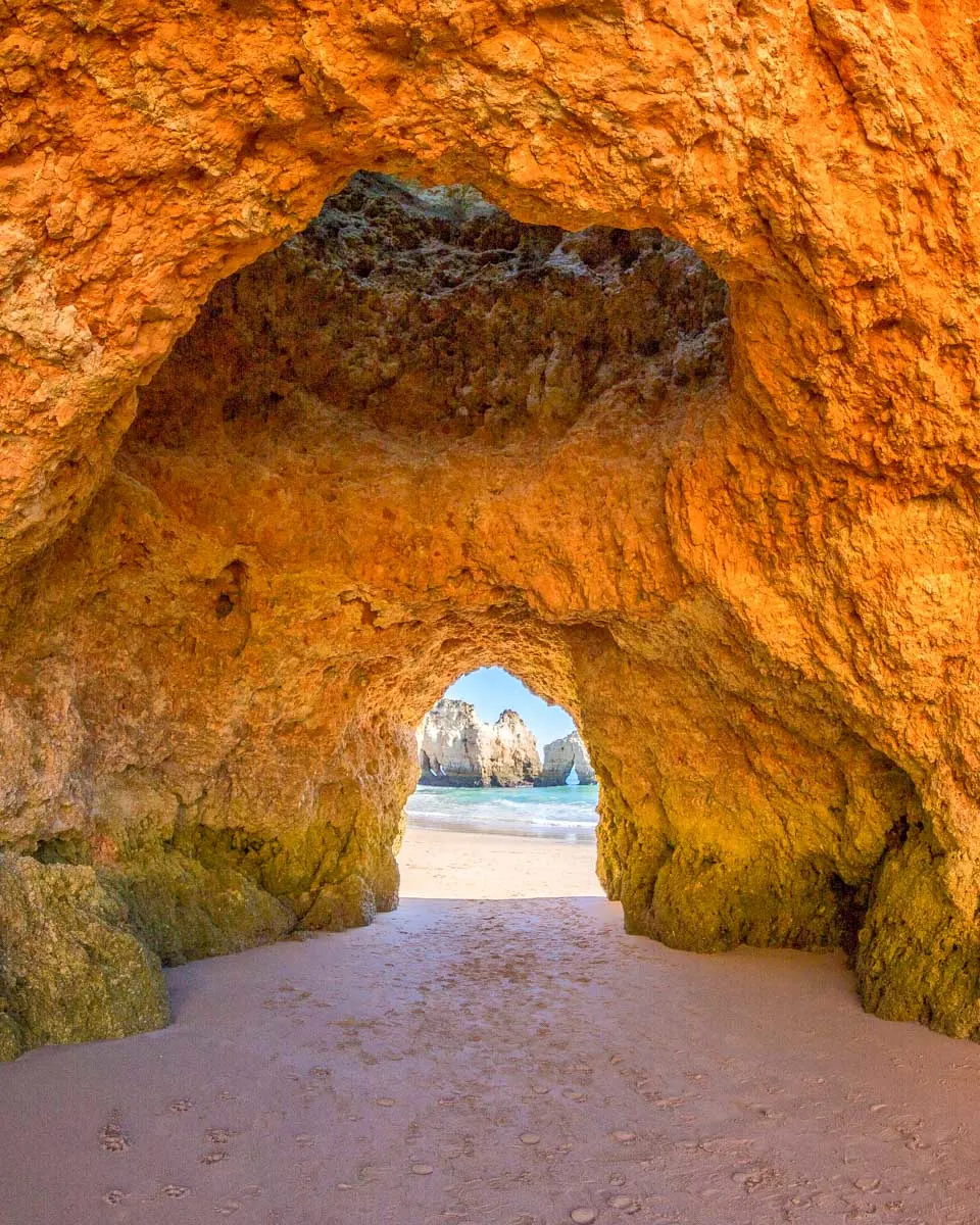 The-Benagil-Caves-seen-on-a-tour-from Faro Portugal