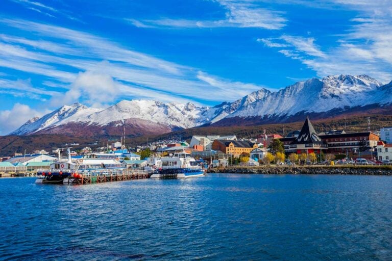 Ushuaia Argentina town and harbor