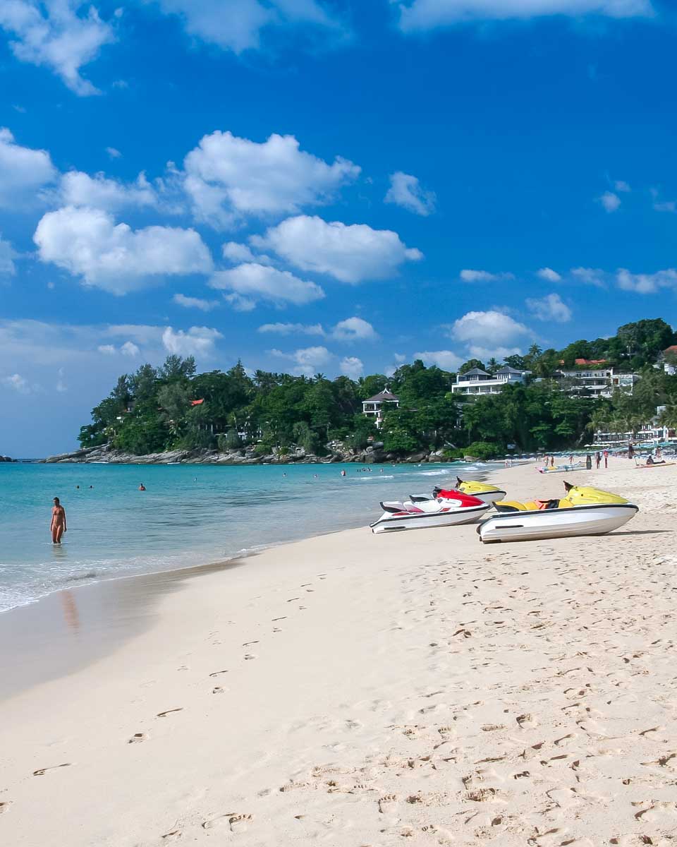 View of Kata Beach in Phuket Thailand