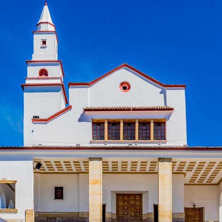 Basilica Santuario del Senor de Monserrate Bogota Colombia seen on a tour