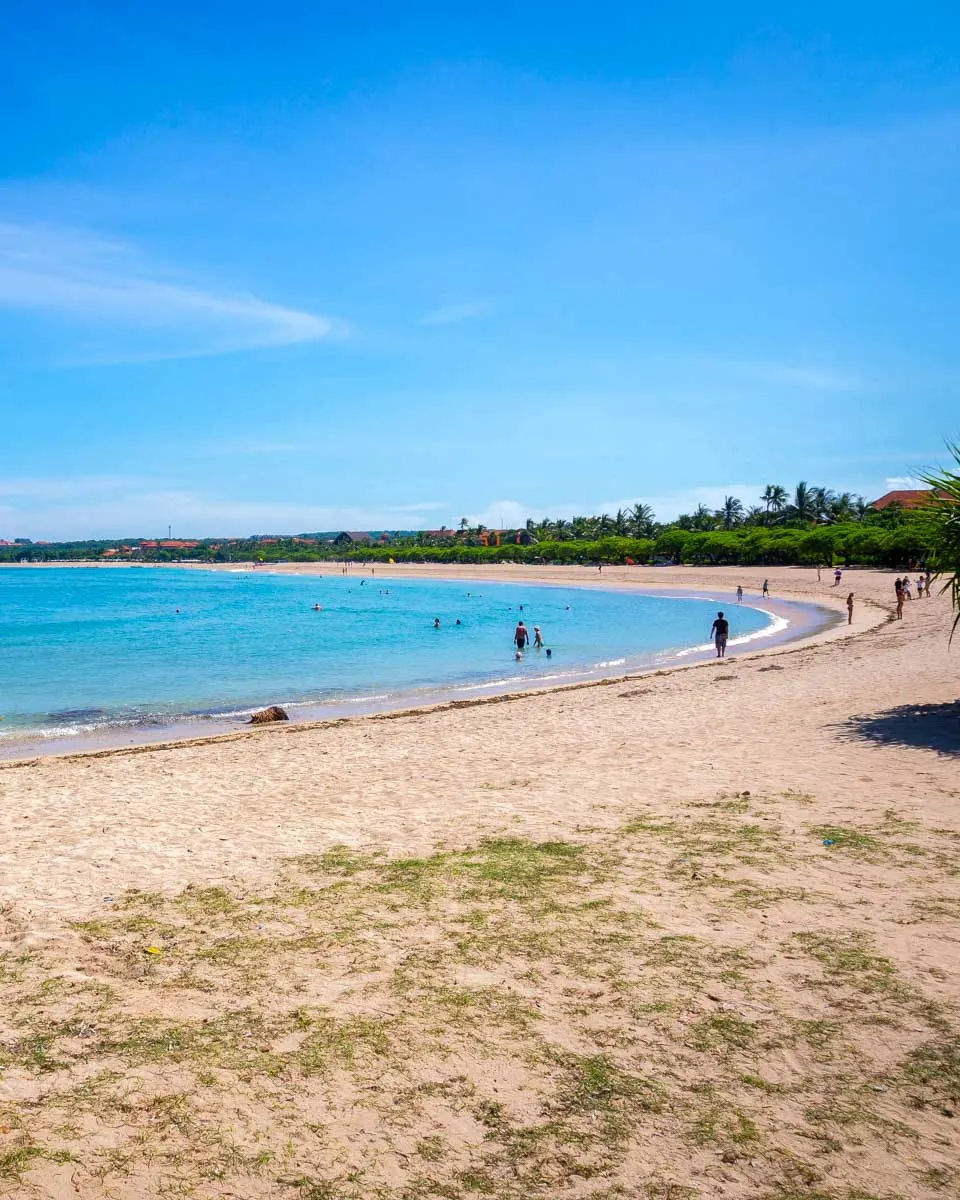 Beautiful Nusa Dua Bali Beach in Indonesia