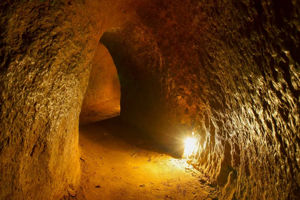 Cu Chi tunnel seen on a day trip from Ho Chi Minh Vietnam