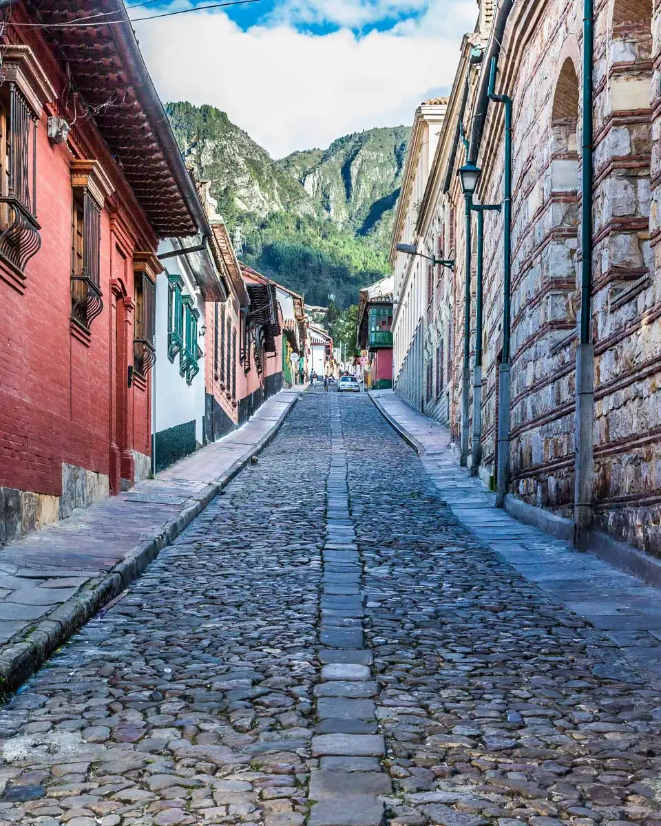 La Candelaria colorful Streets Bogota Colombia 1