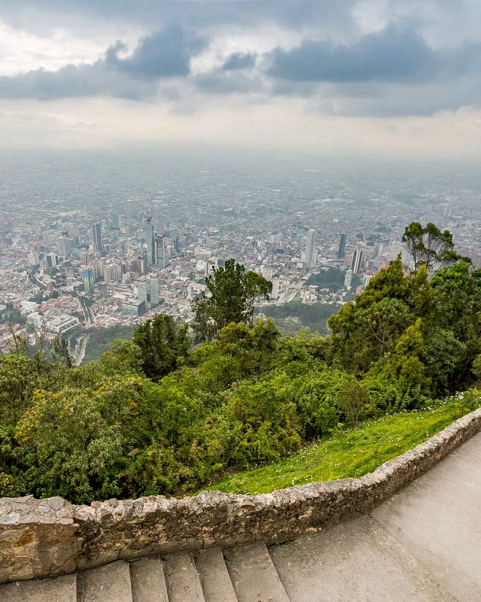 Mount Monserrate Bogota Colombia seen on a tour