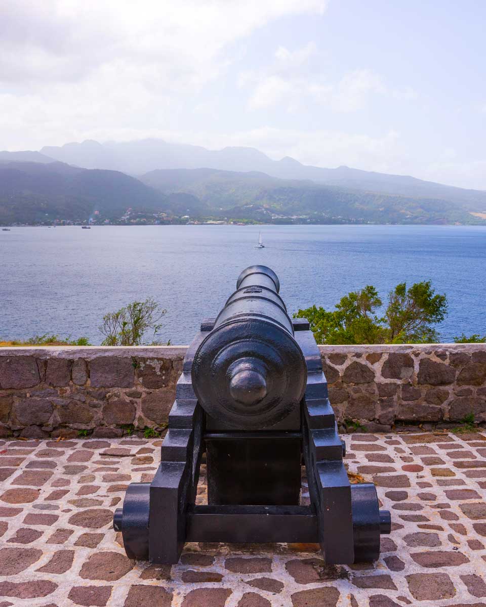 Old Cannon used as defense system at Fort Shirley