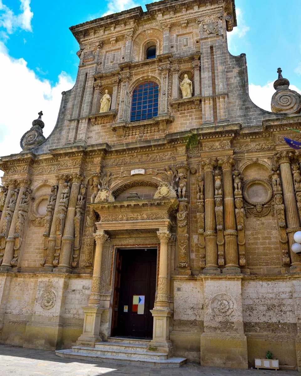 Church of San Domenico in Nardo seen on an ebike tour from Puglia Italy