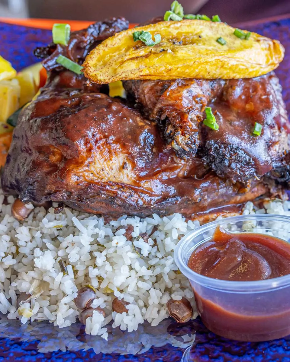 Food eaten during a food tour in Antigua and Barbuda