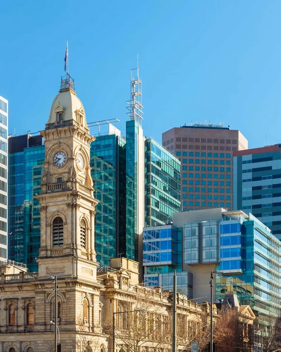 General Post Office building in victoria square adelaide