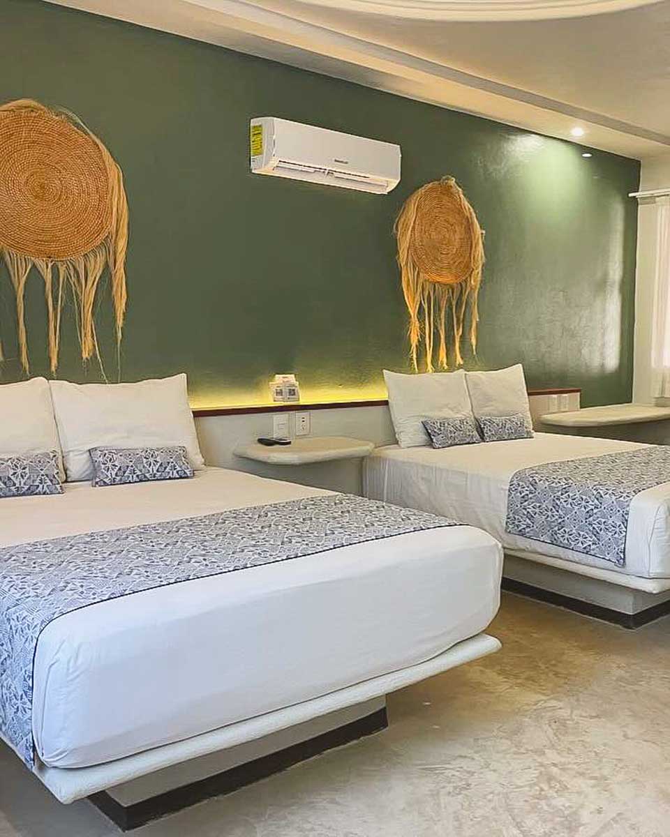 Hotel room at Hotel Círculo Bacalar, Mexico