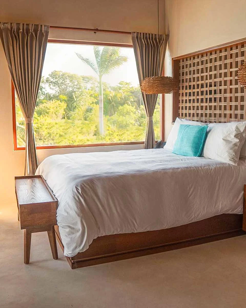 Hotel room at Puerta del Cielo Bacalar, Mexico