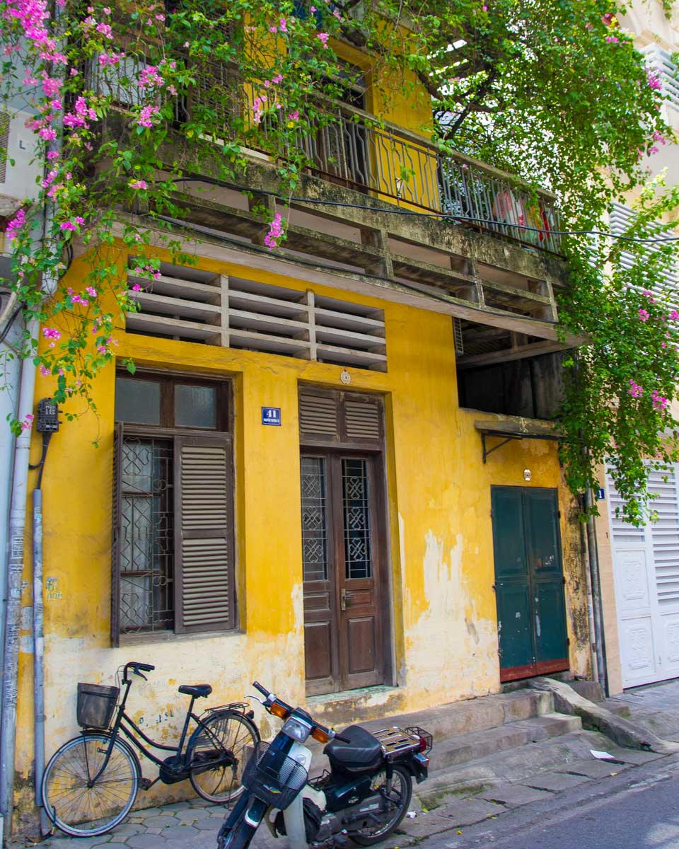 House in the French Quarter of Hanoi Vietnam