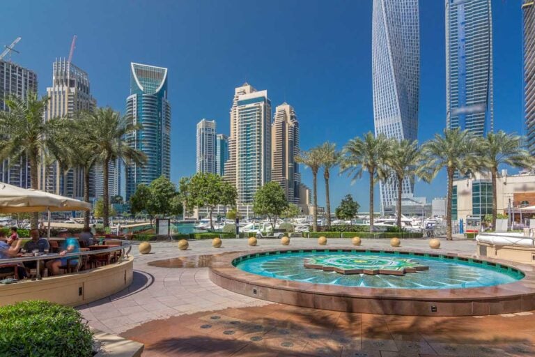 Modern buildings in Dubai UAE