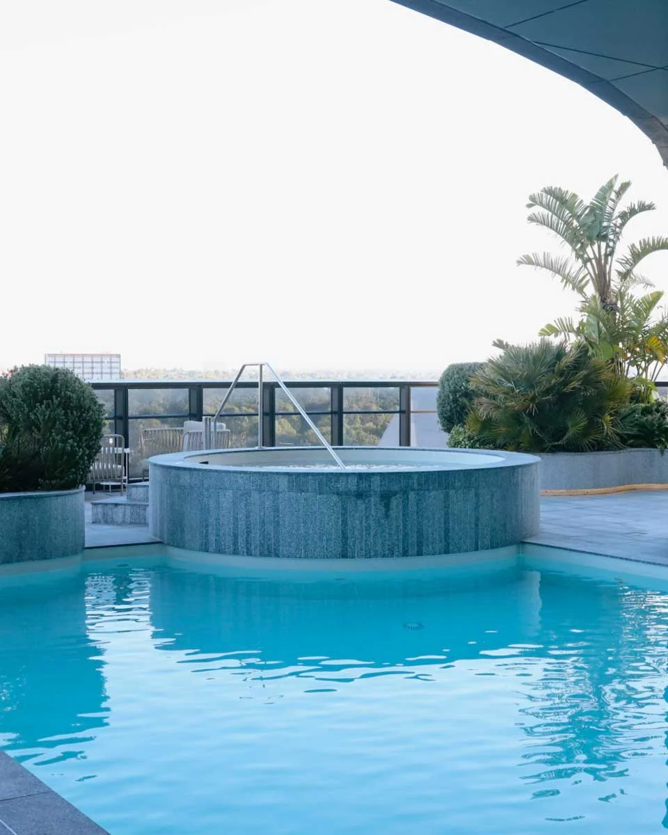 Outdoor pool at Eos by SkyCity in Adelaide