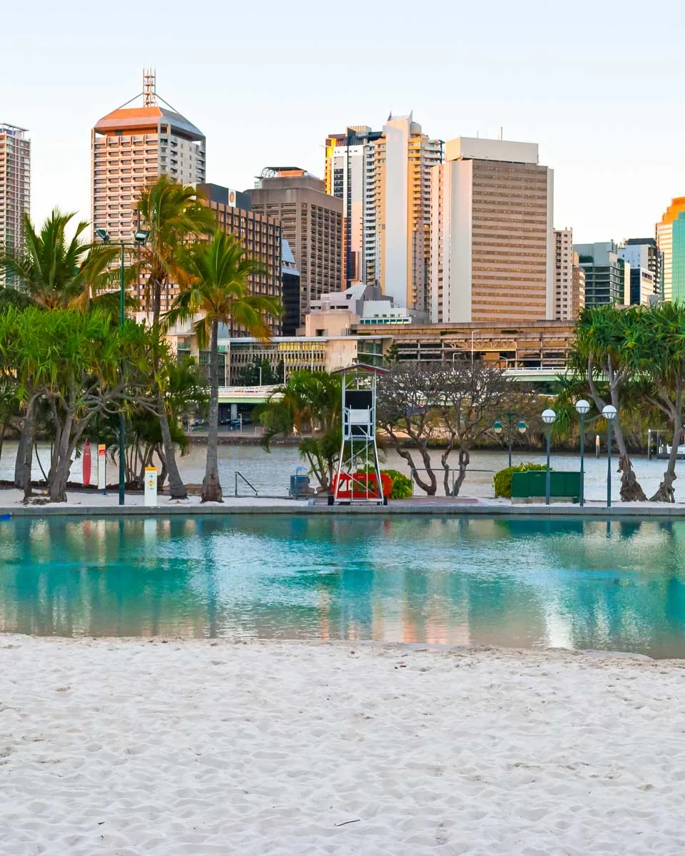 Streets Beach in Brisbane, Australia