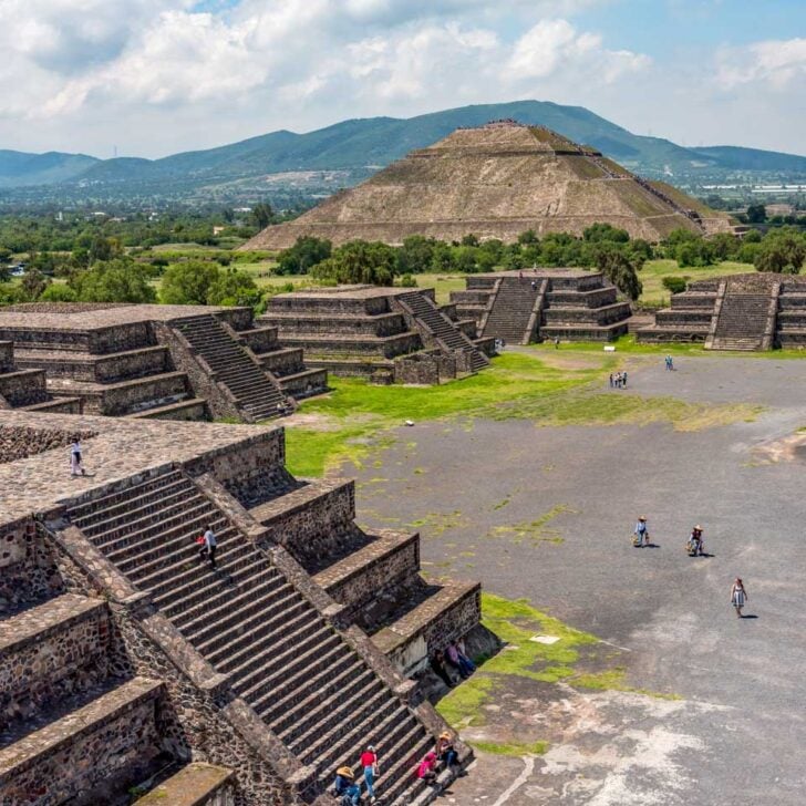 Teotihuacan-temples seen on a tour from Mexico City Mexico