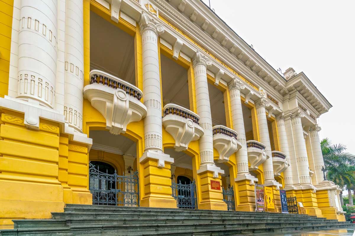 The Hanoi Opera House in Hanoi Vietnam