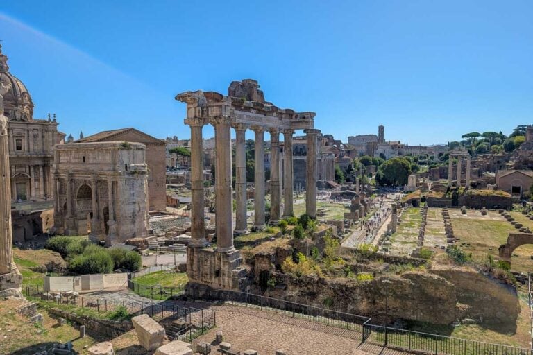 The Roman Forum in Rome Italy
