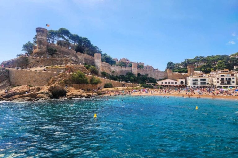 Vila Vella (Old Town) of Tossa de Mar, a fortified medieval town located on the Costa Brava in Spain seen on a cruise from or near Lloret de Mar (3)