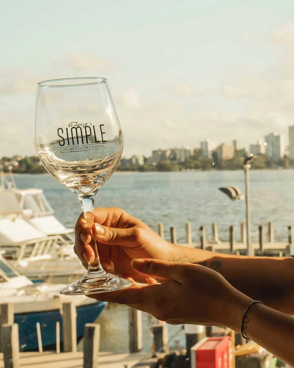 Wine with a view at SIMPLE Italian Cucina Pizzeria Perth Waterfront&nbsp; in Perth