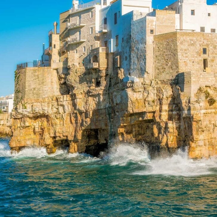 polignano-a-mare-seen-on-a-tour-from-Puglia Italy