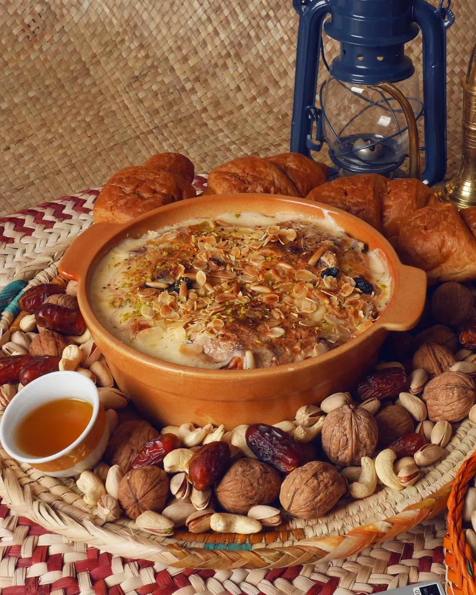 An Egyption sweet called Om Ali for dessert in Luxor