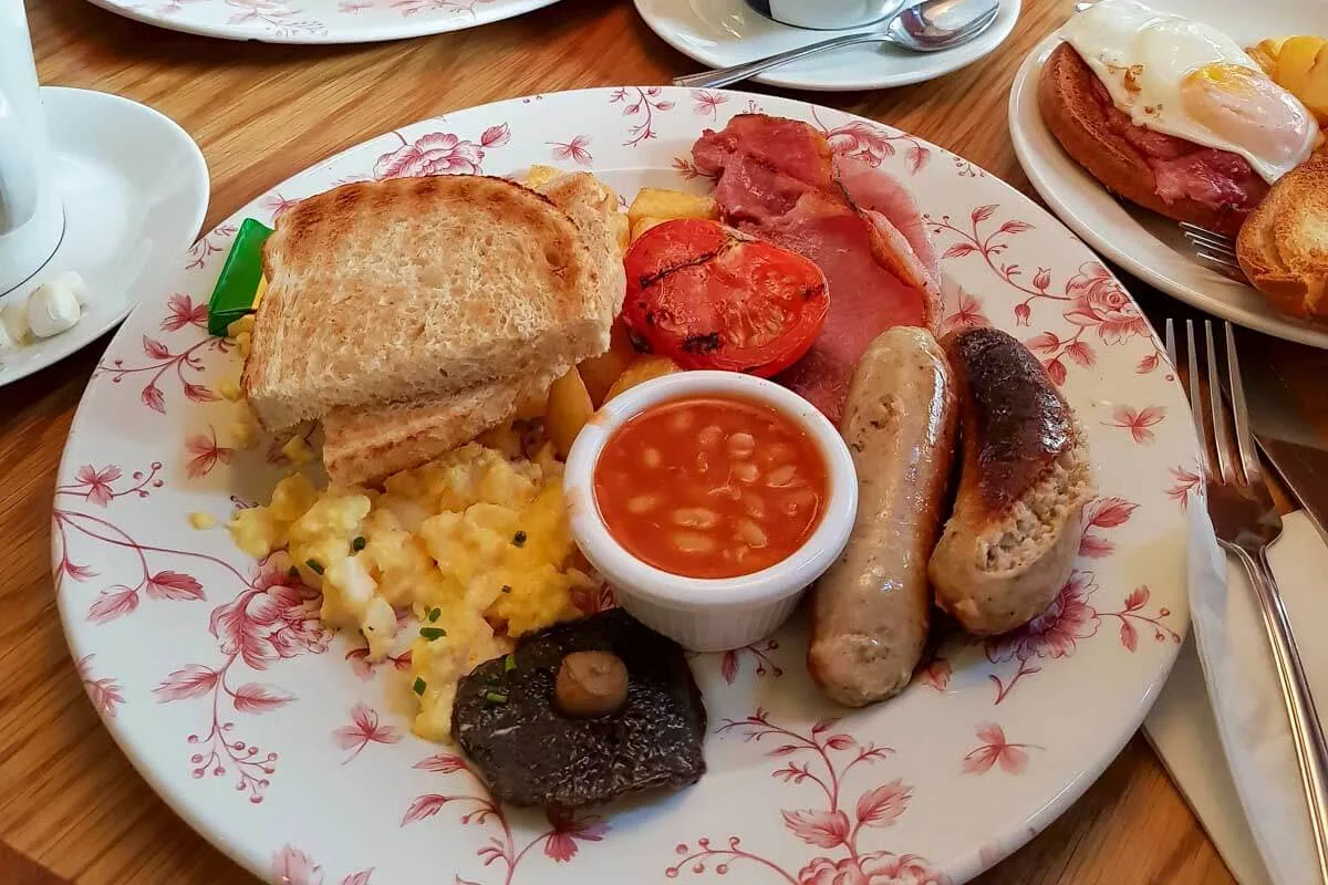 An-English breakfast-eaten-in-Saint Lucia