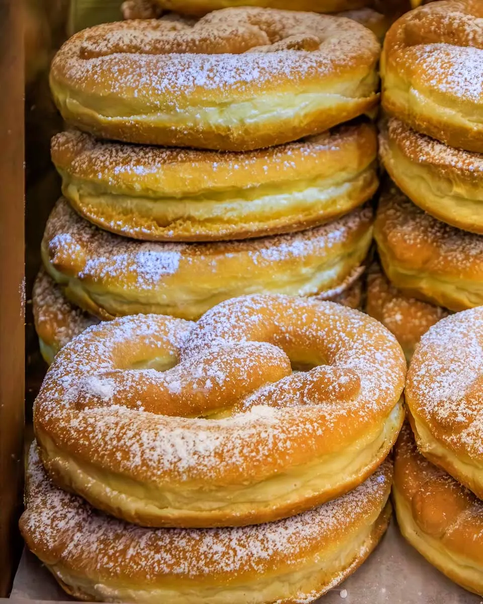 Bretzel eaten on a food tour in Strasbourg France
