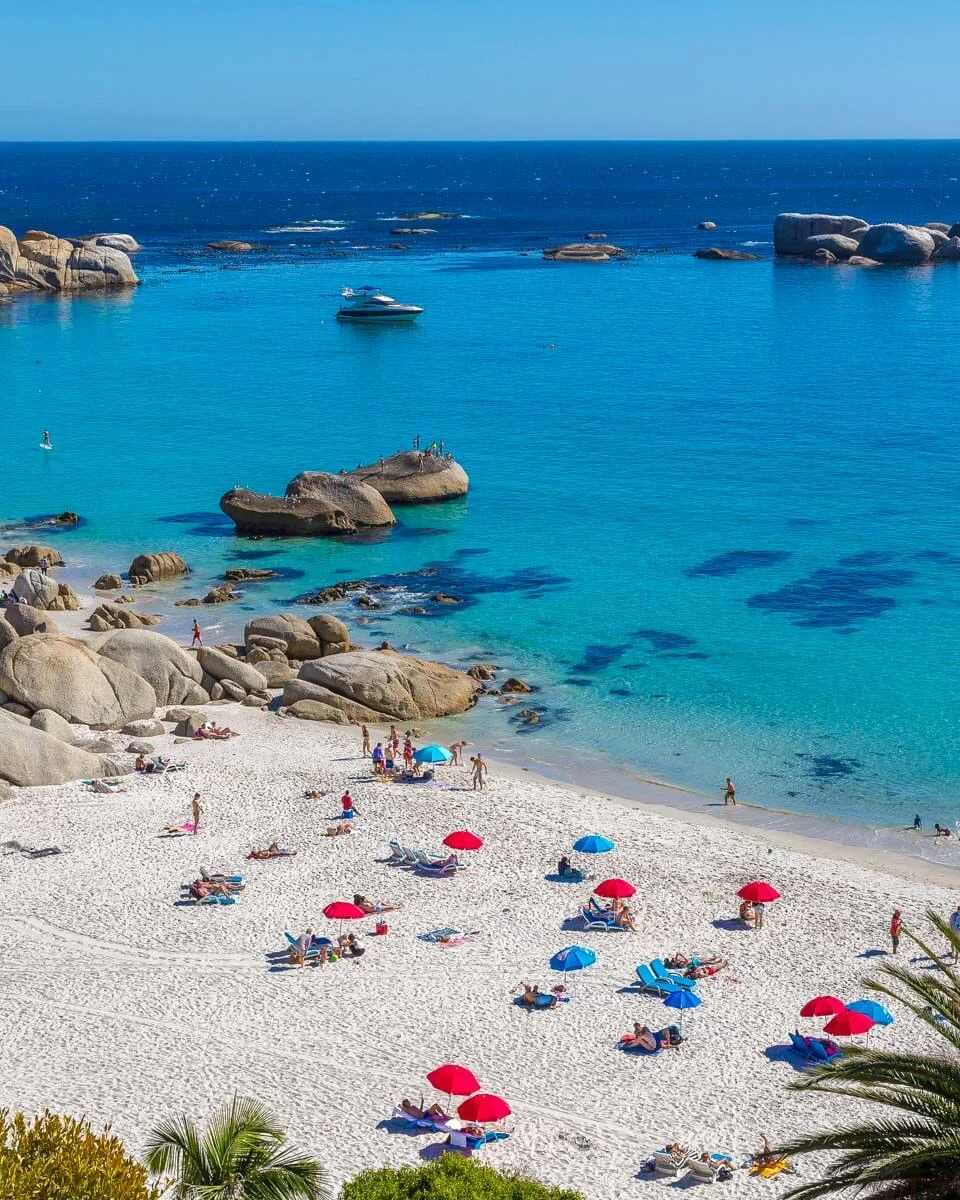 Camps Beach on a sunny day in Cape Town South Africa