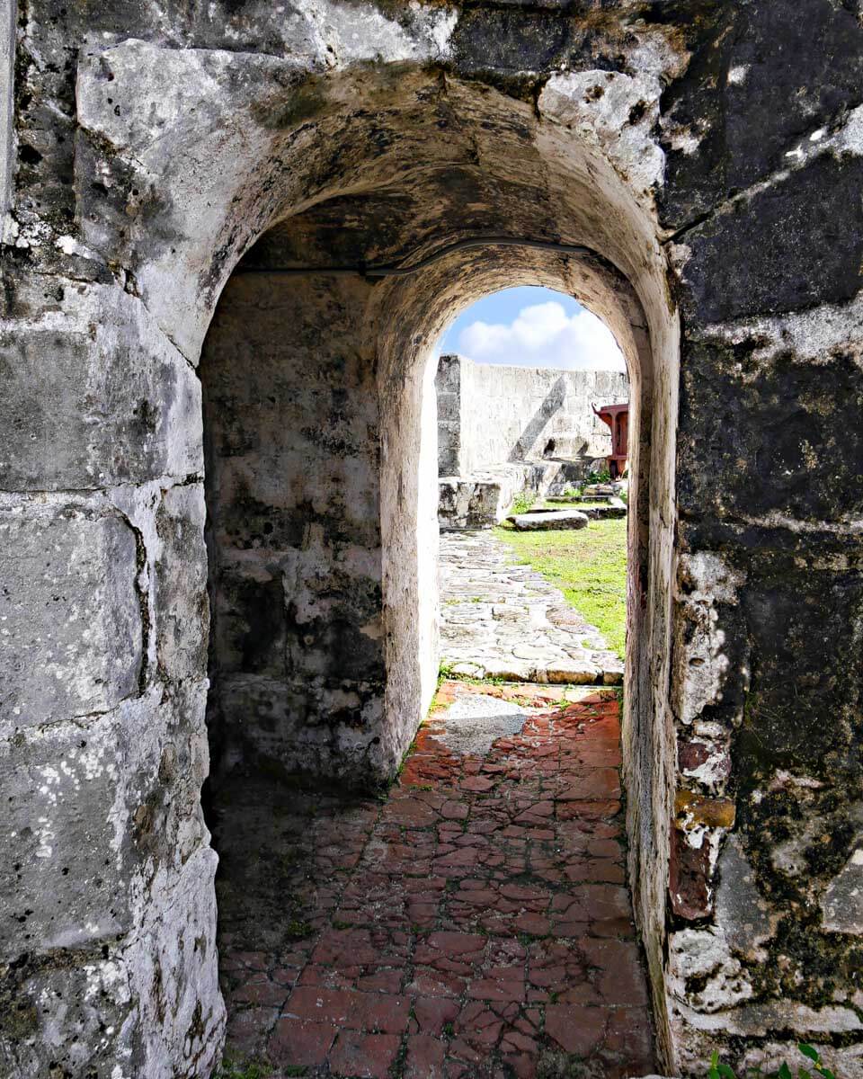 Fort Charlotte seen on a segway tour in Nassau Bahamas