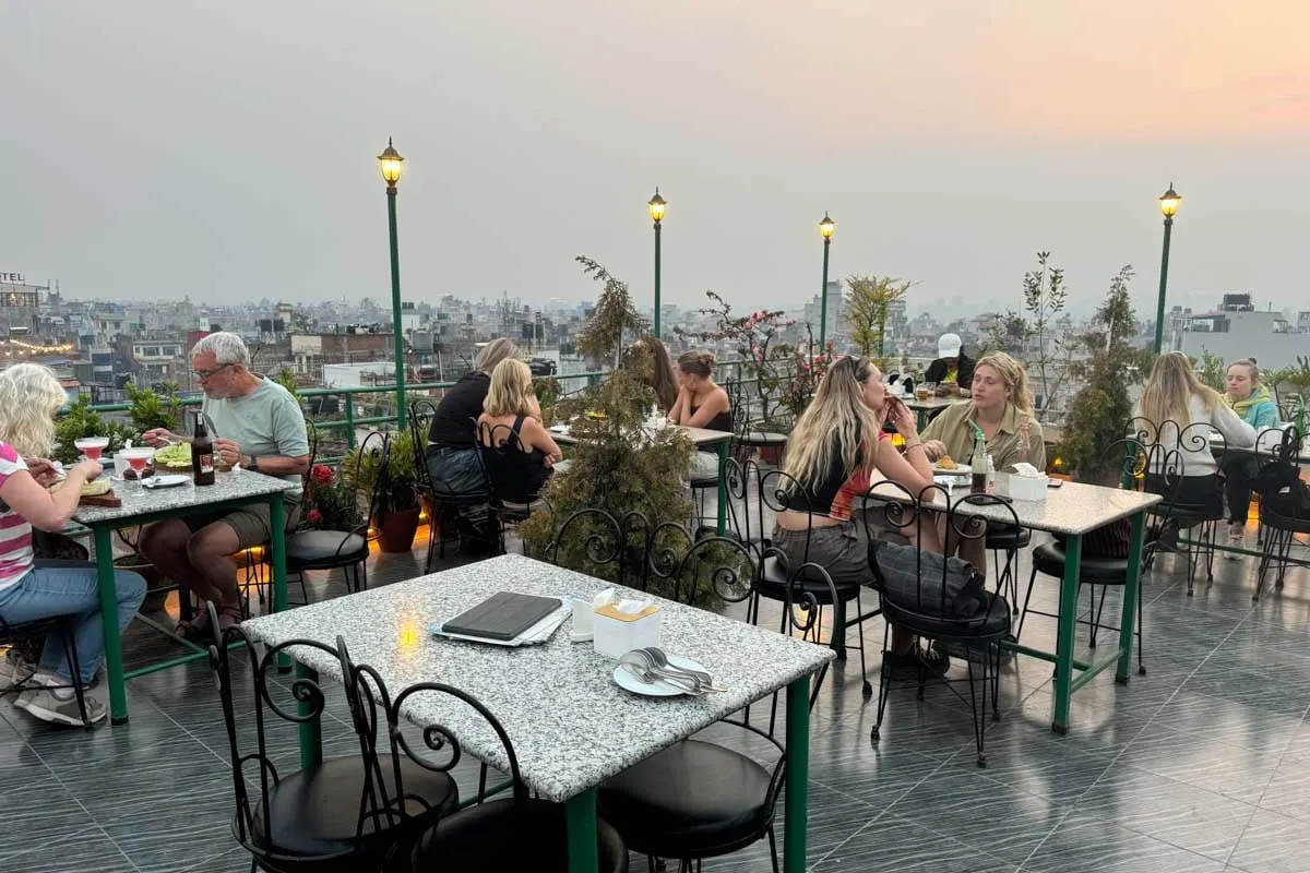Nepalaya Rooftop Restaurant in Kathmandu Nepal