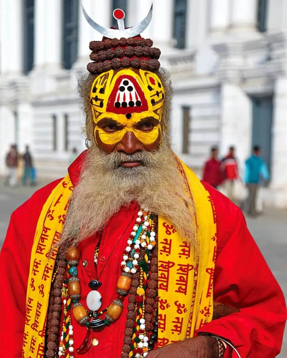 Nepalese sadhu seen in Kathmandu Nepal