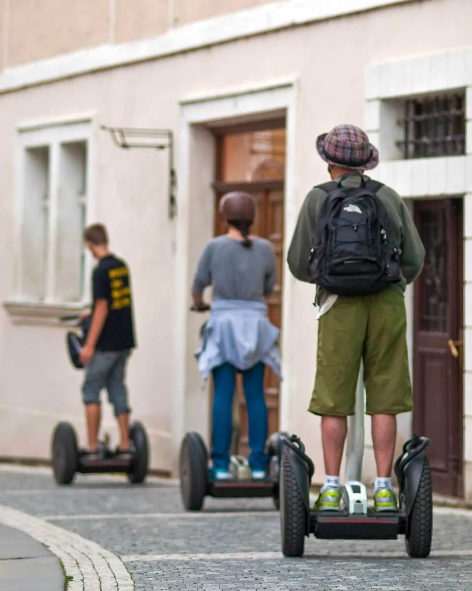 People on segways in Nassau Bahamas