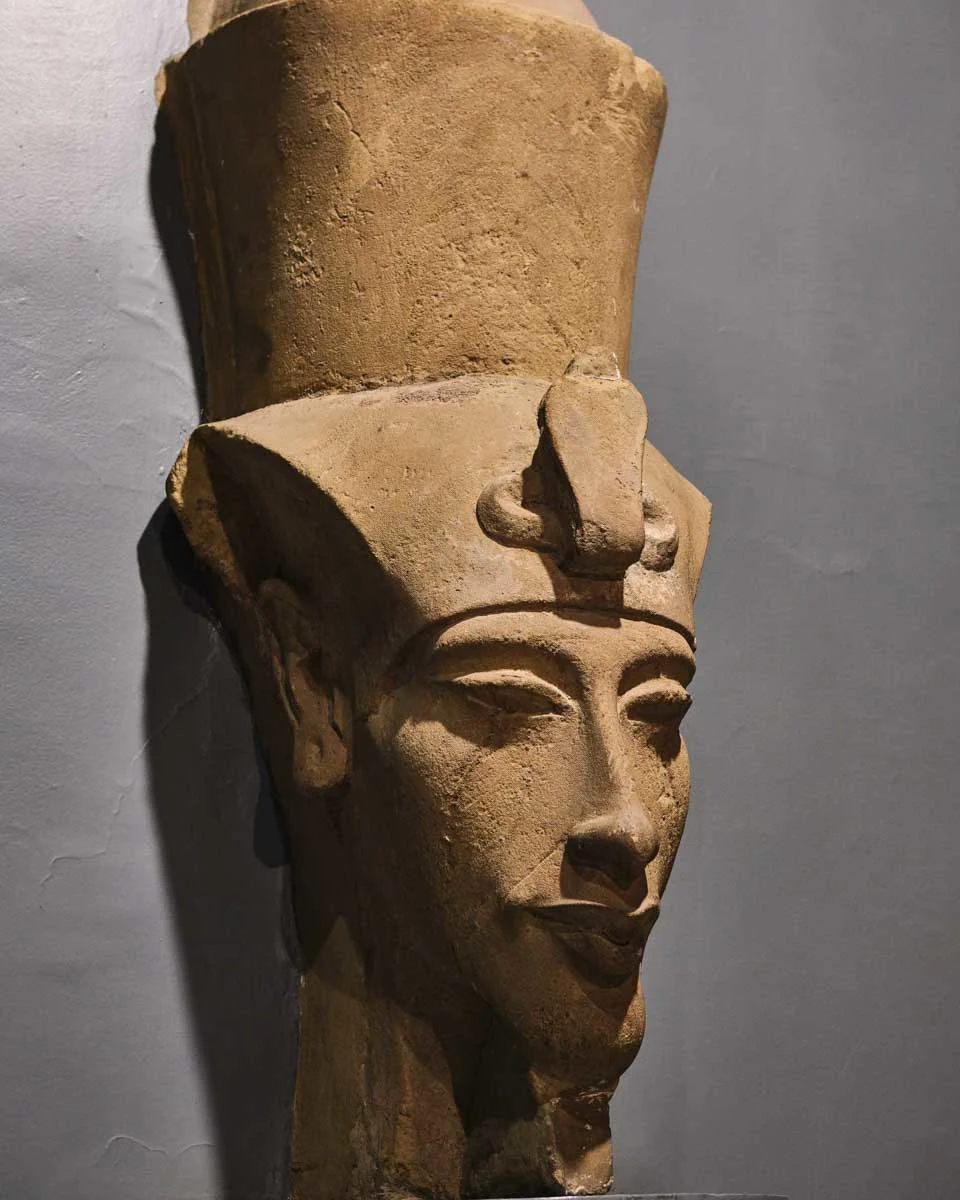 Statue of King Akhenaton in the Luxor Museum, Egypt