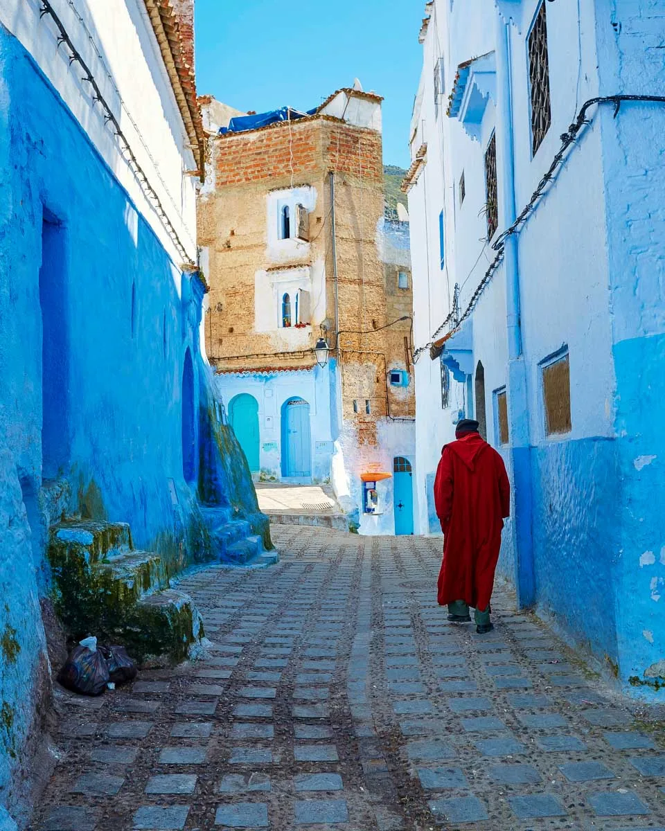 Street in Chefchaouen, Morocco on a tour from Fez (2)