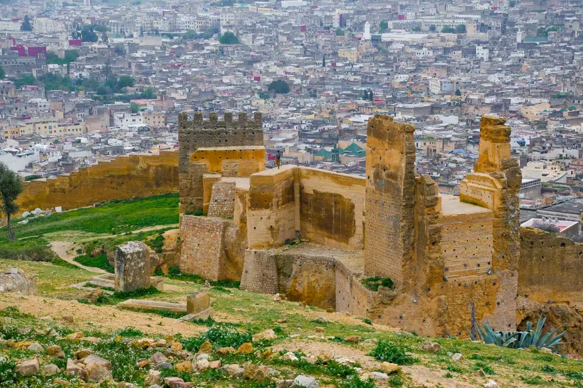 The Marinid Tombs or Merenid Tombs in Fez Morocco