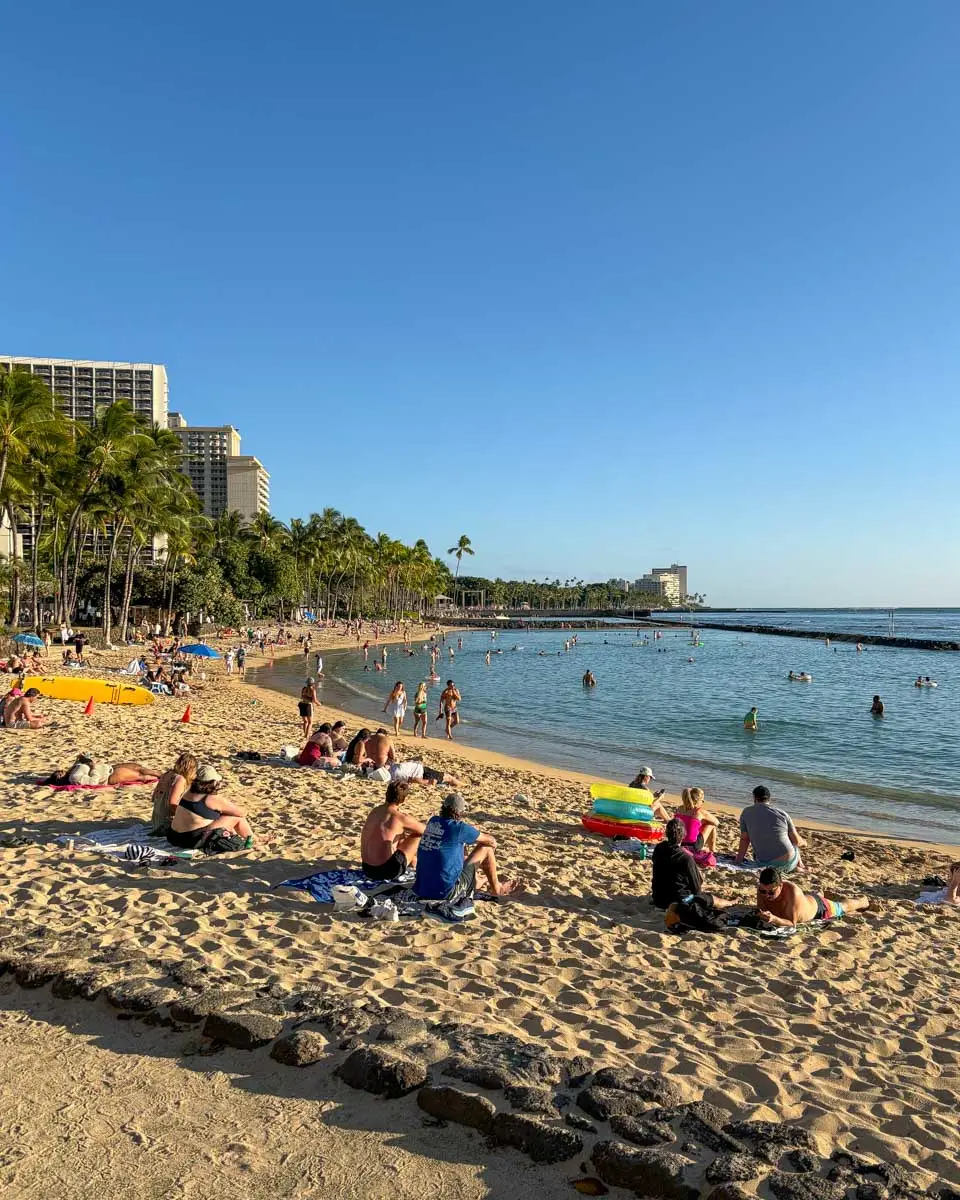 Waikiki Beach day in Waikiki Honolulu Hawaii on Trelles trip (2)