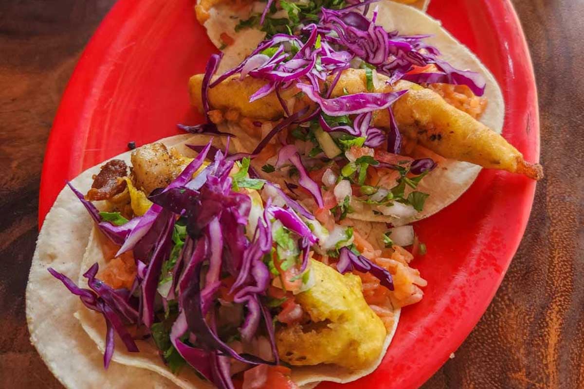 plate-of-seafood-tacos-in-Costa Maya-Mexico
