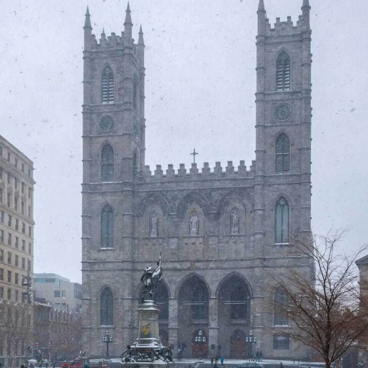 Basilica of Notre-Dame of Montreal in Montreal Quebec