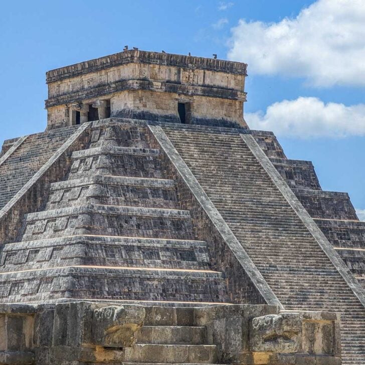 El-Castillo-Chichen-Itza on a tour from Cancun Mexico