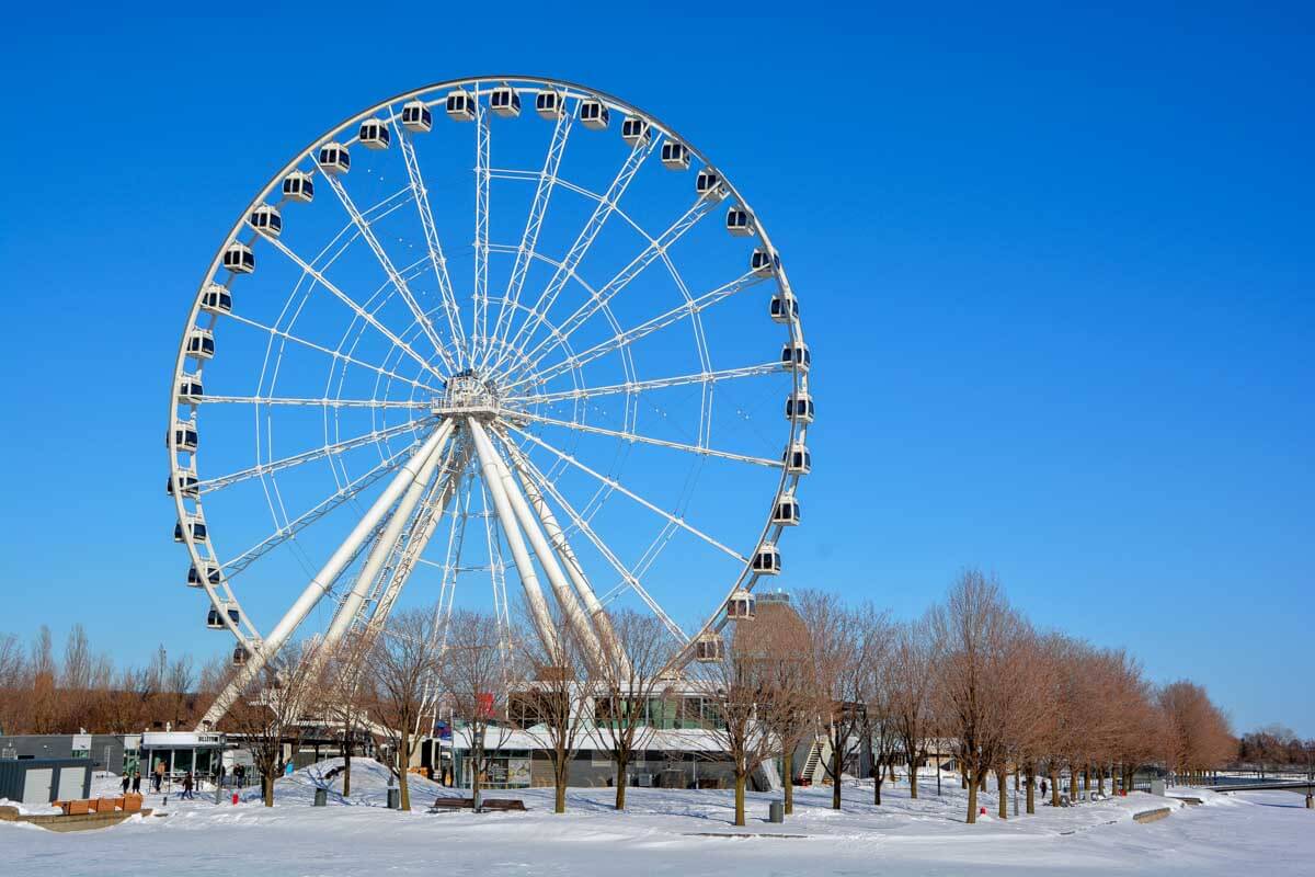 Ferris wheel in Old Port Montreal Quebec