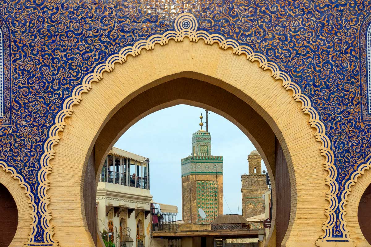 Fes Medina buildings in Morocco